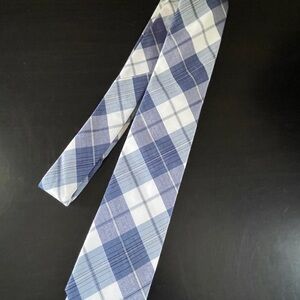 Nautica Navy and White Checkered Tie